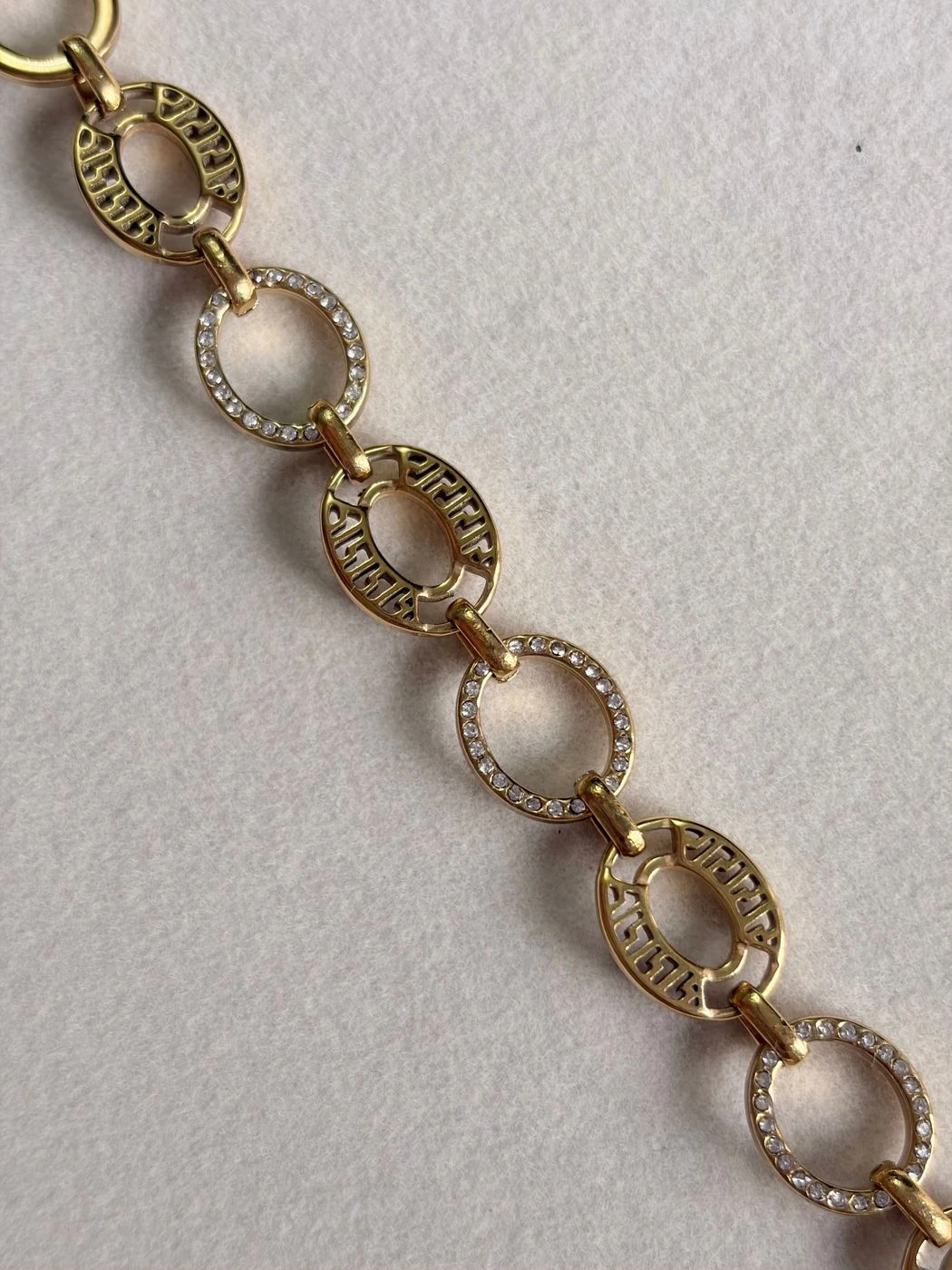 Gold plated Oval Link bracelet 3