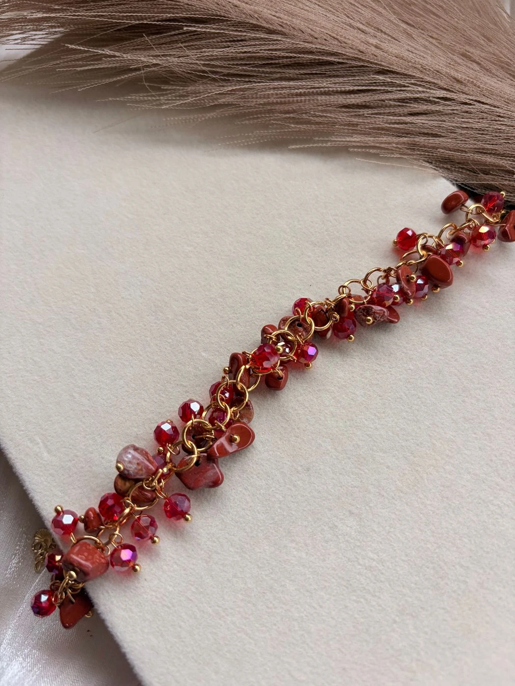 Chunky red bracelet 1