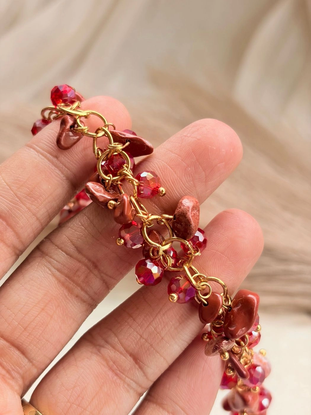 Chunky red bracelet 2