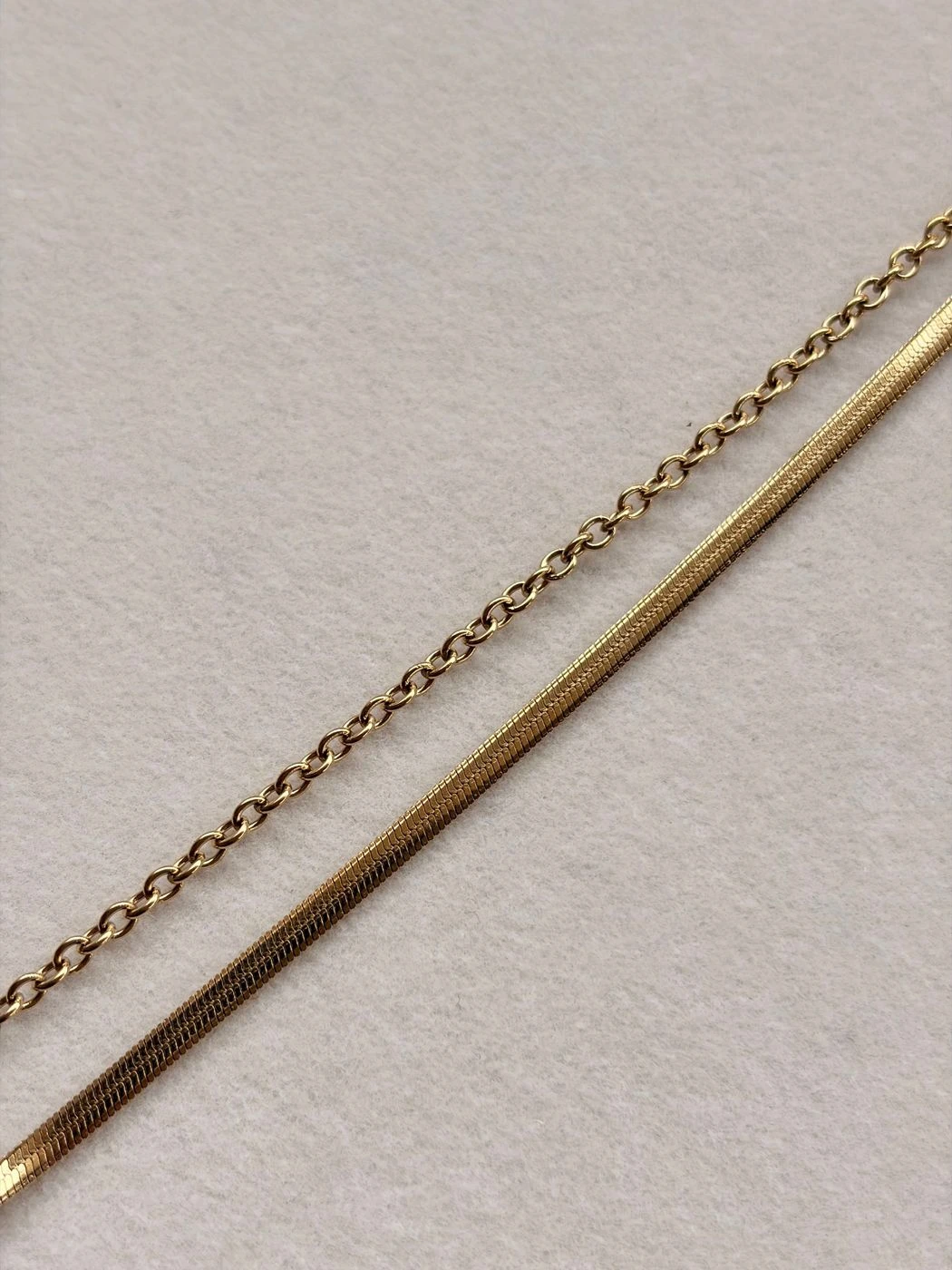 Double layer chain bracelet 2