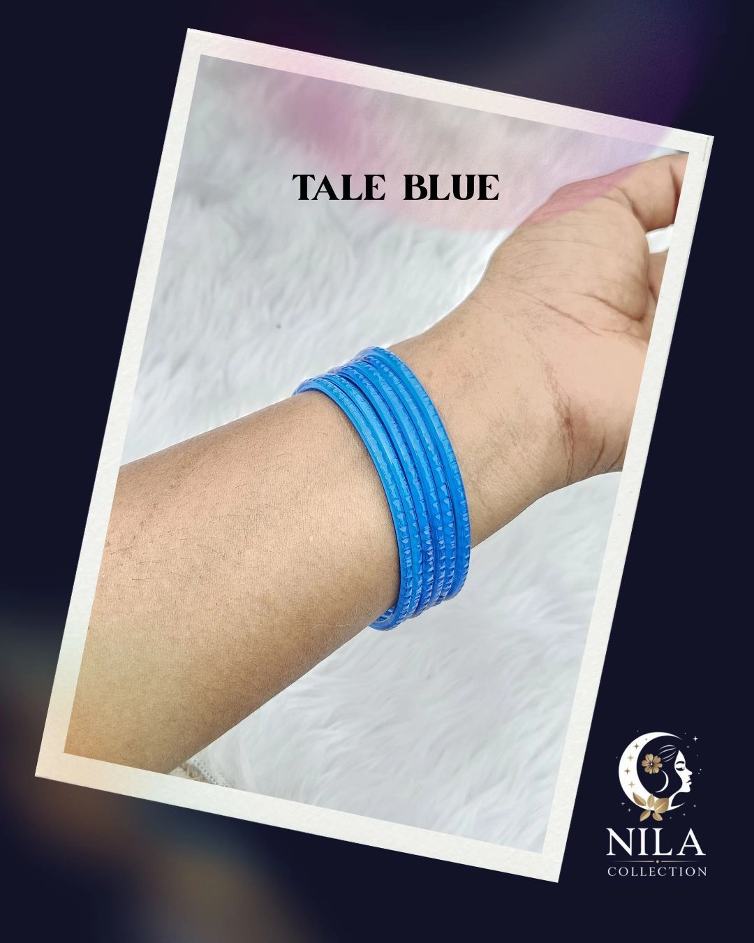 Cut bangle tale blue