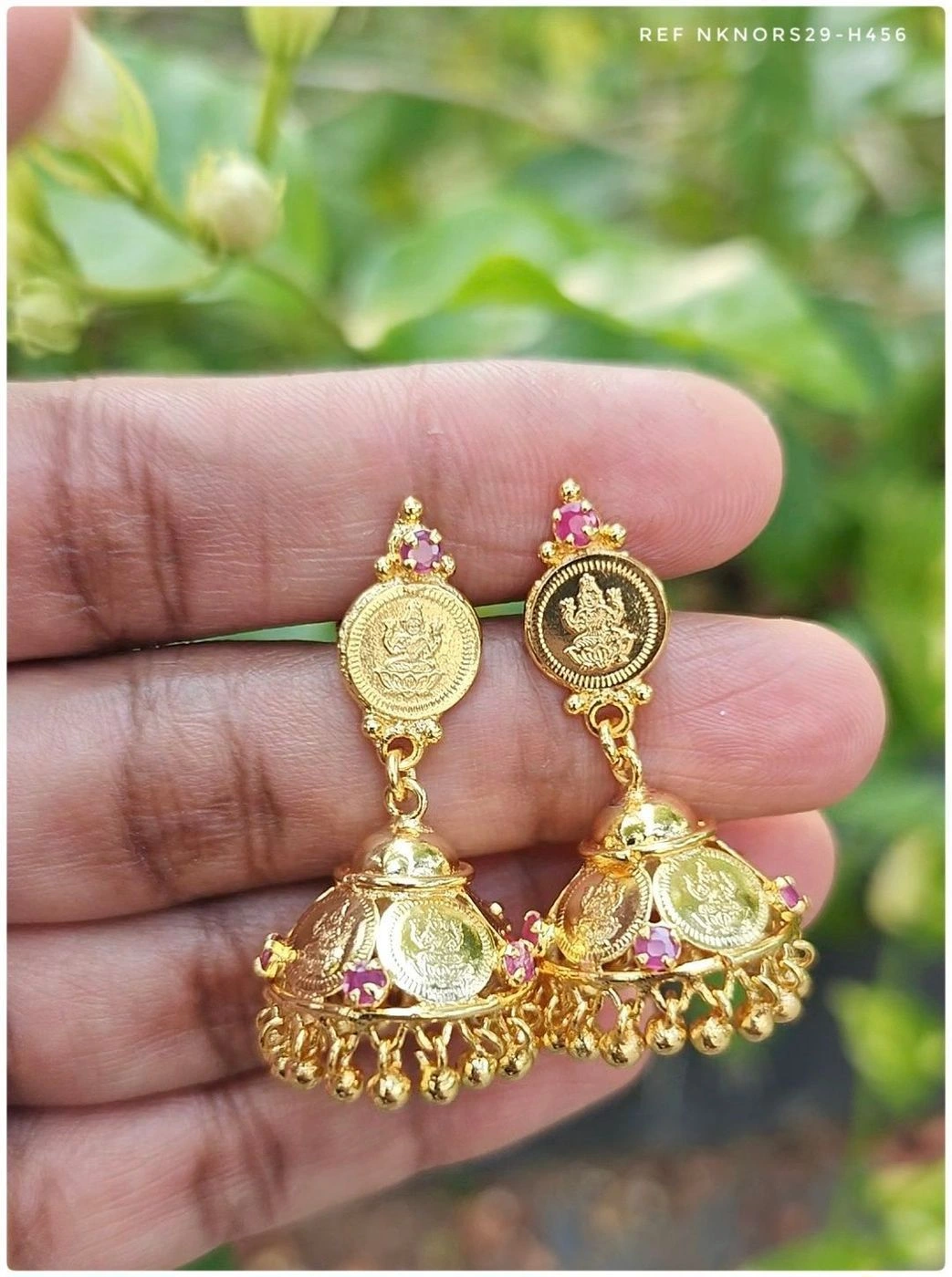Temple coin jumkas