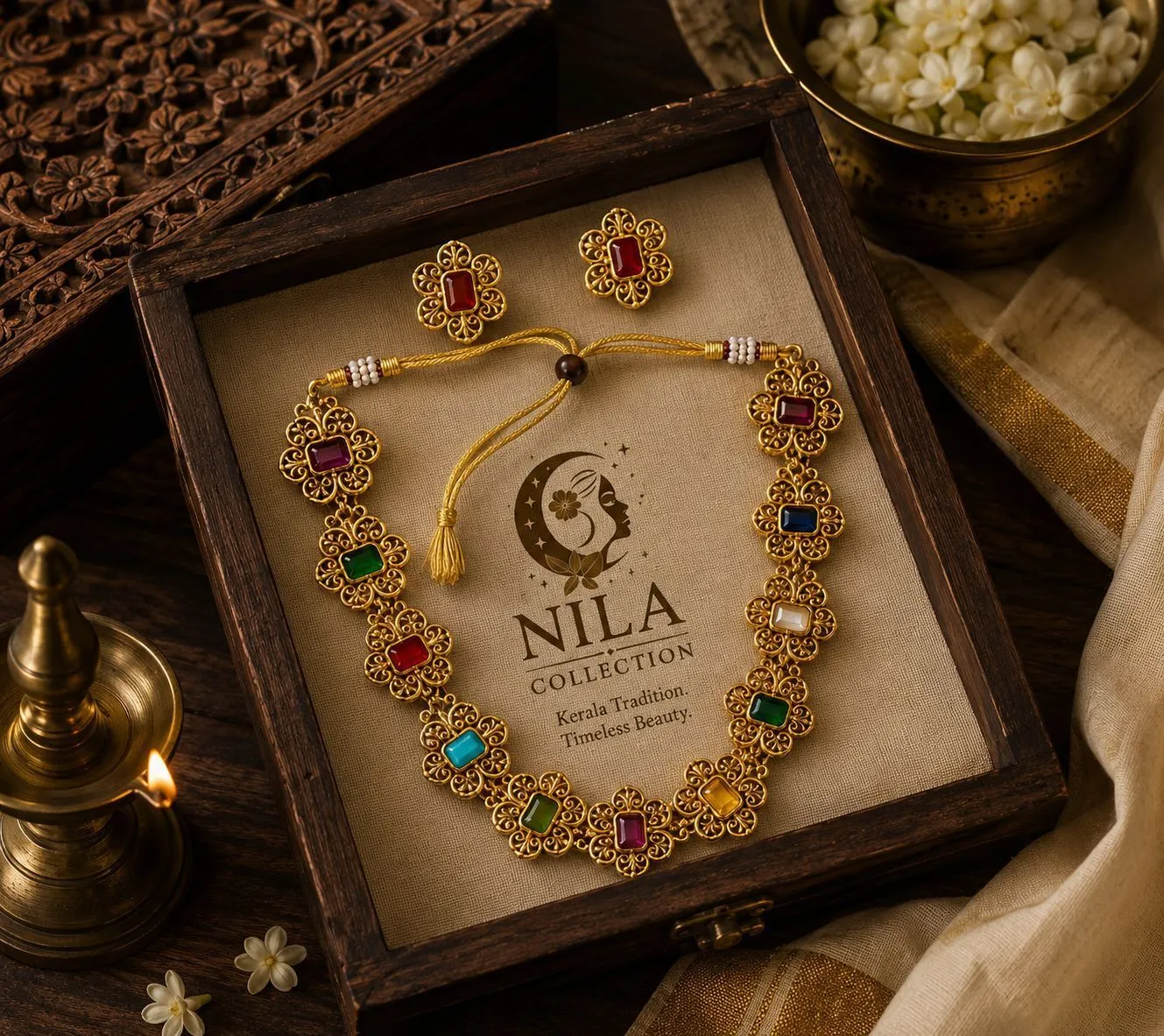 Sufi necklace multicolored