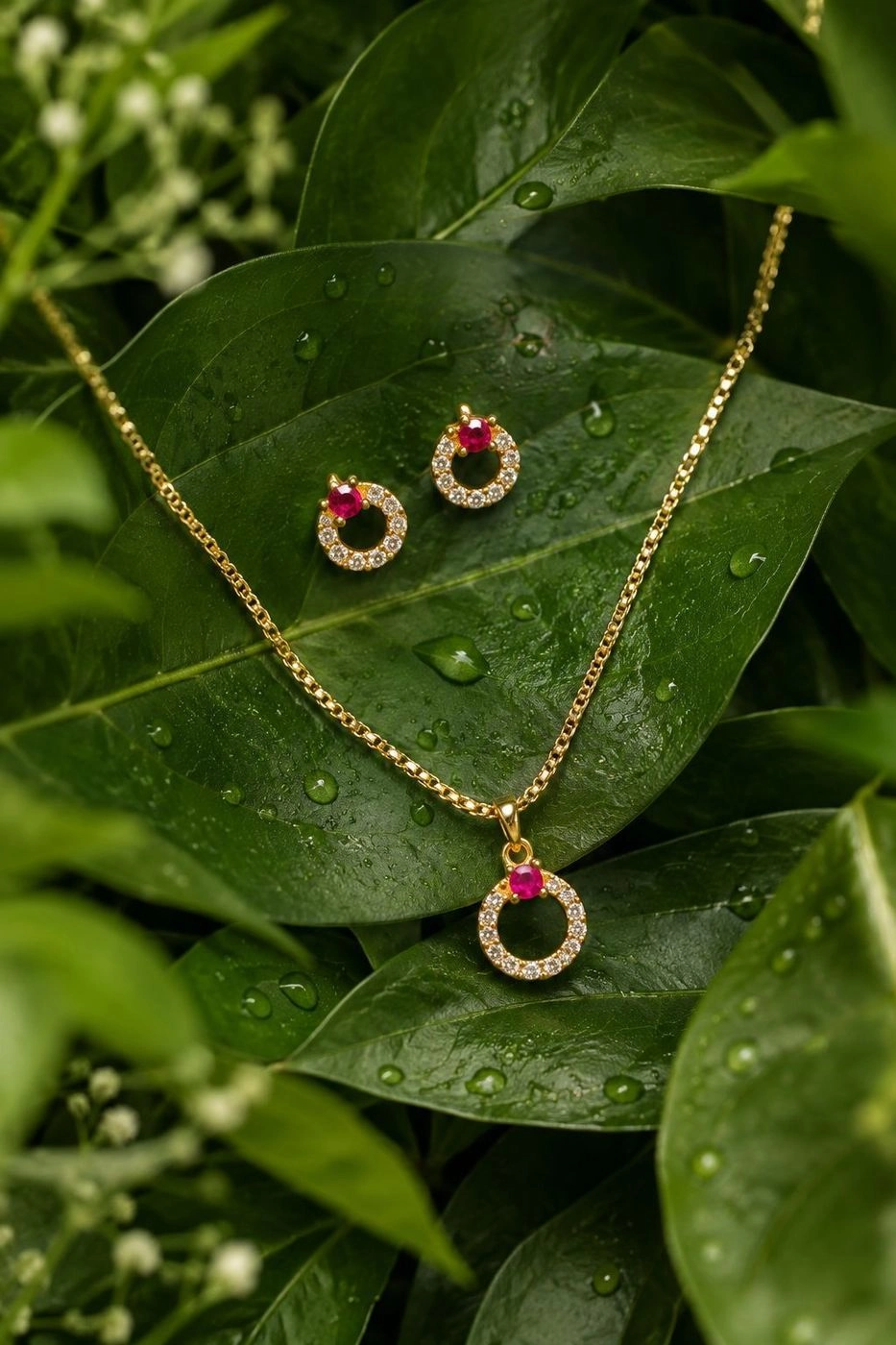 Circle pendant chain 1