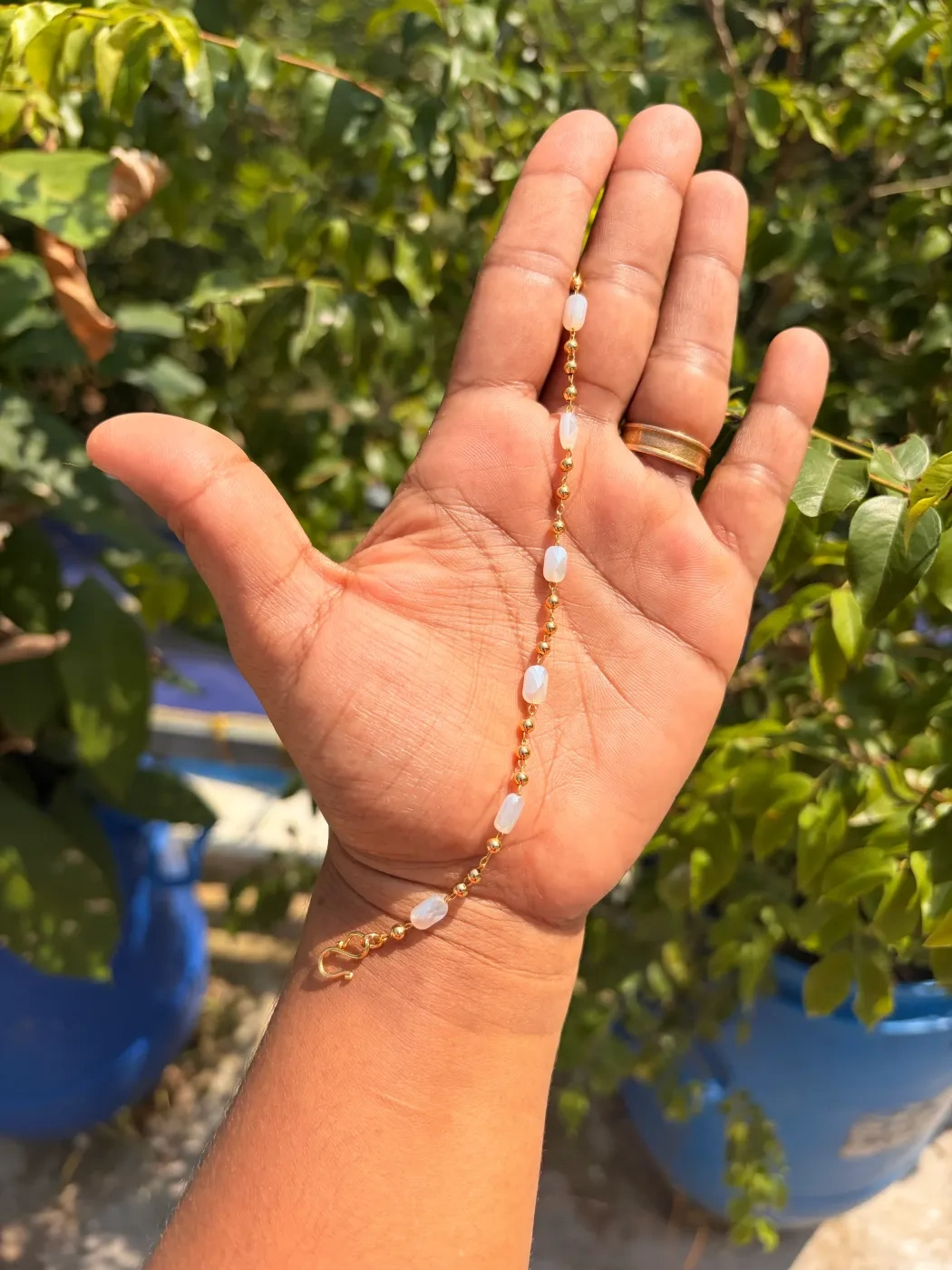 White stone bracelet 2