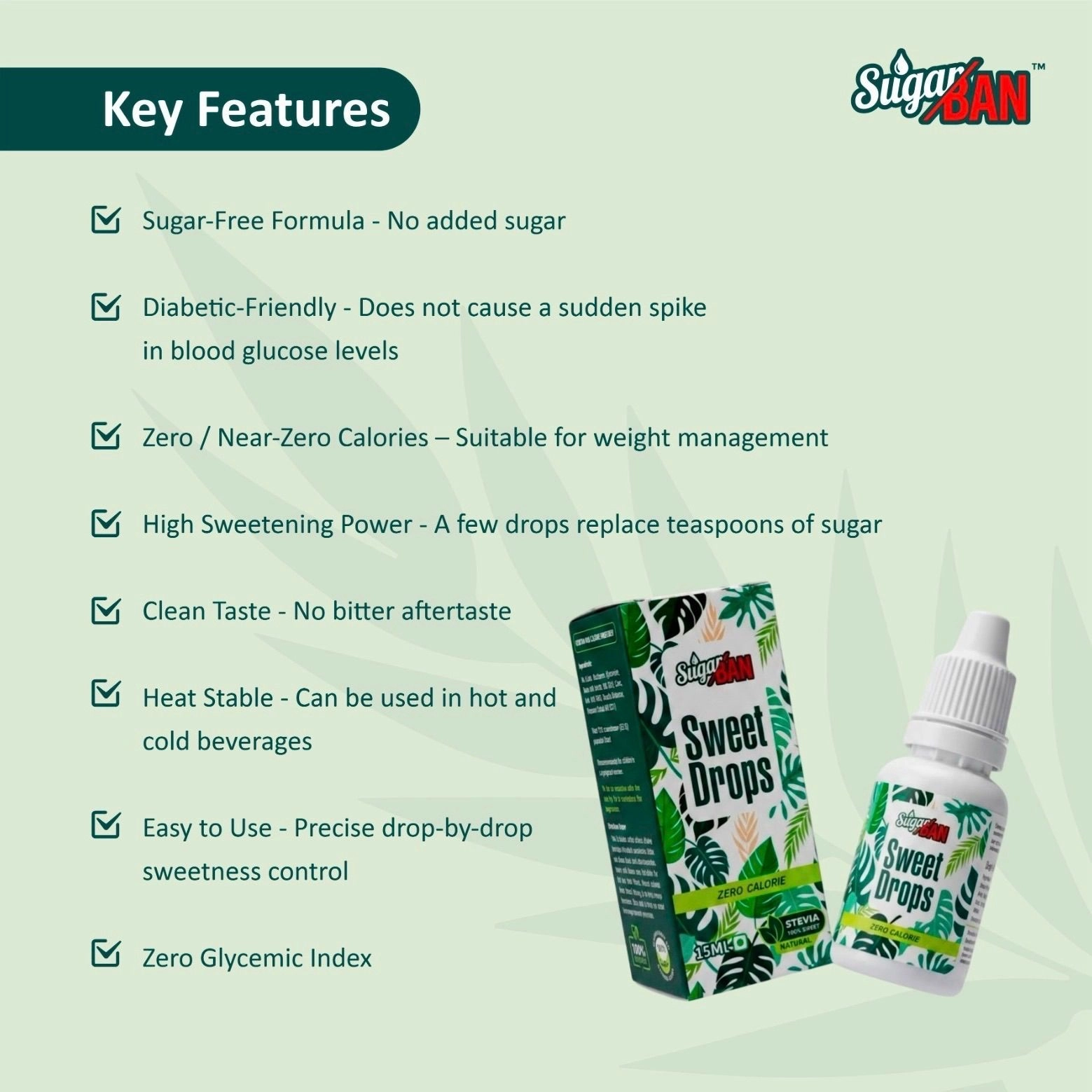 SugarBAN Sweet Drops 15ml x 2nos 4