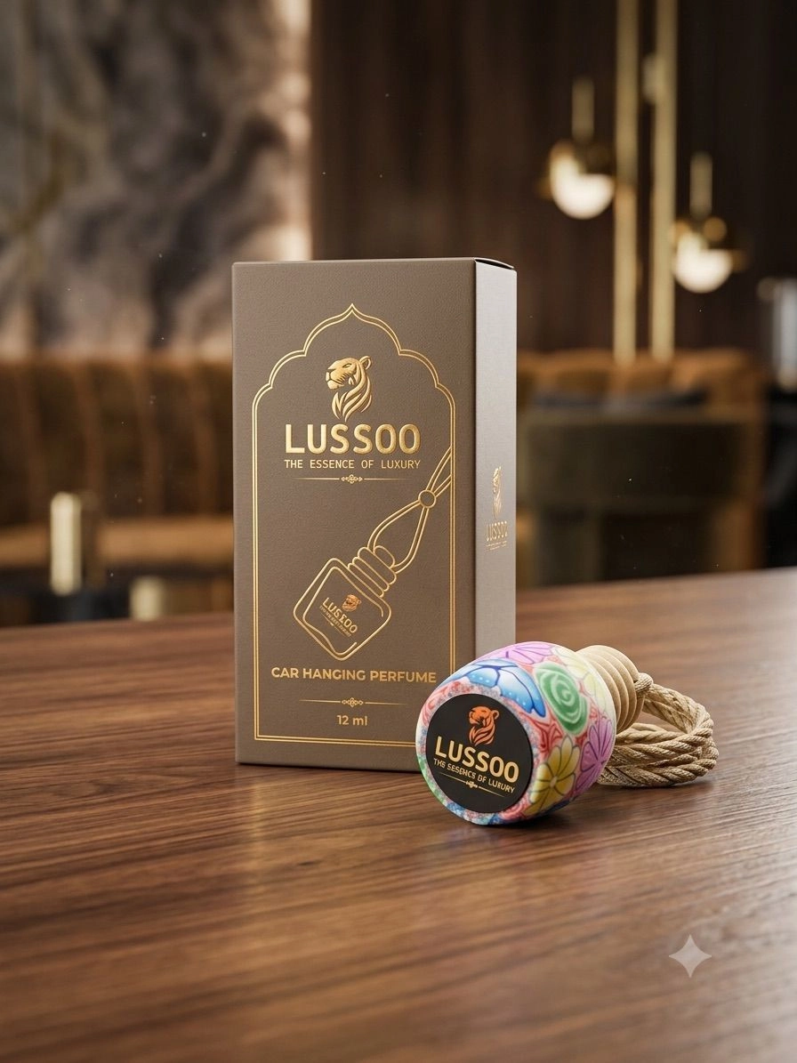 Lussoo White Oud Car Hanging Perfume
