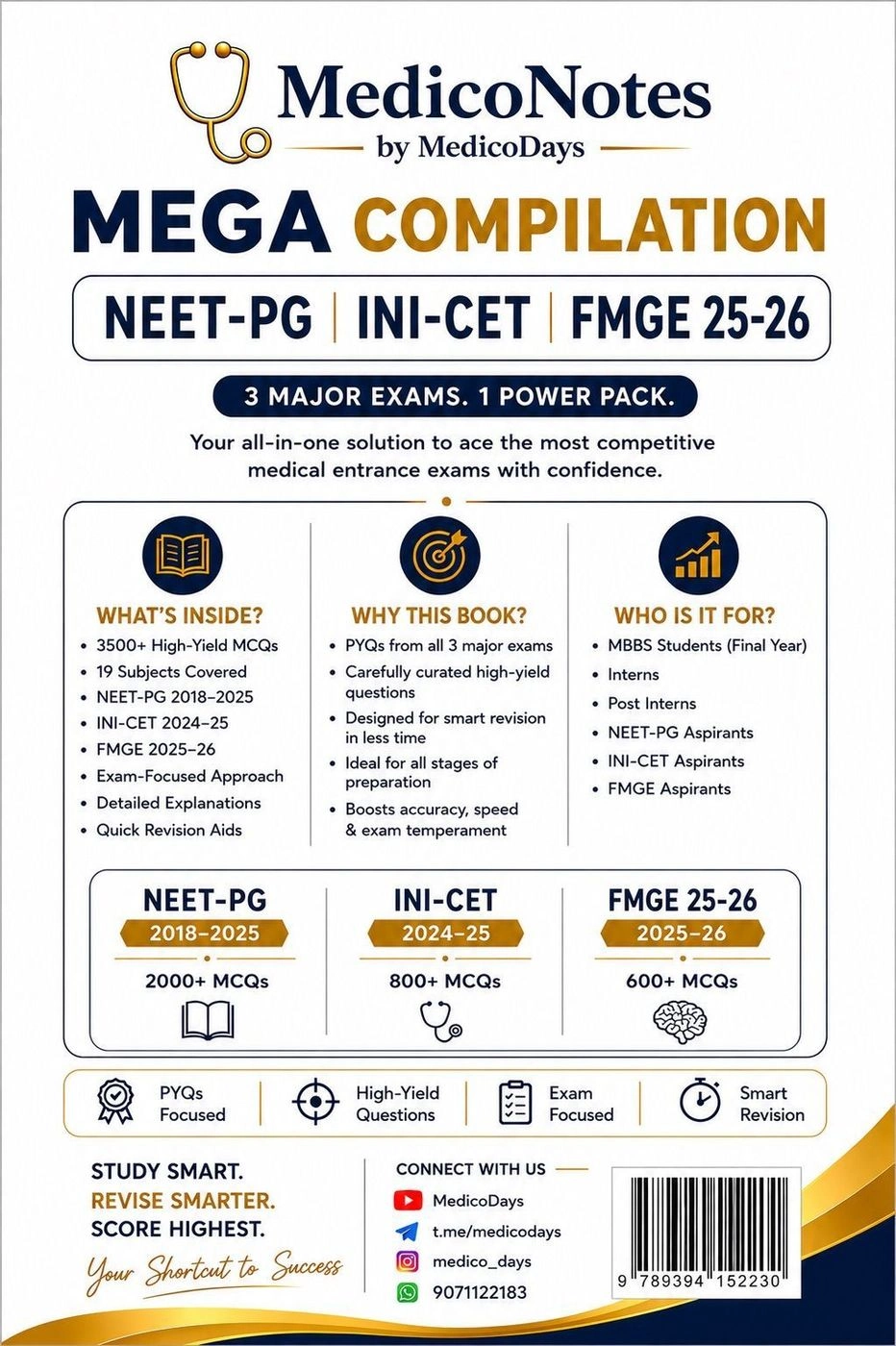 Mega Compilations NEETPG INICET FMGE ( A4 FORMAT) 3