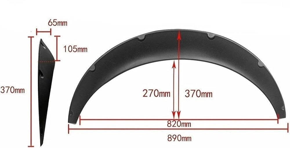 Universal Car Wheel Fender Flares Flexible 3
