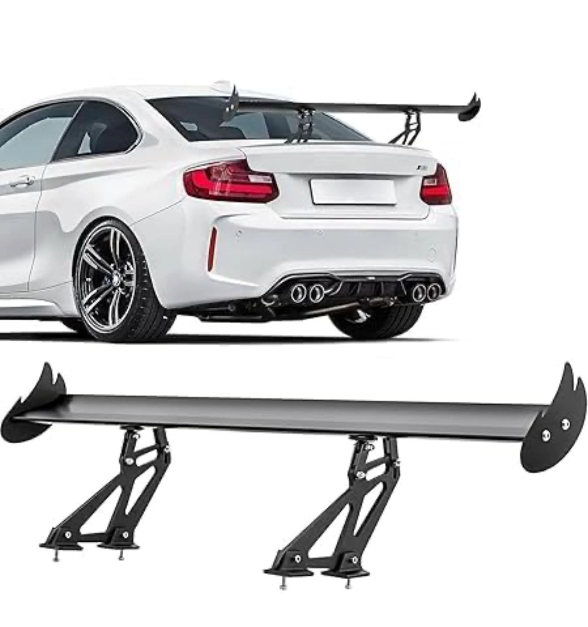 Universal car spoiler metal