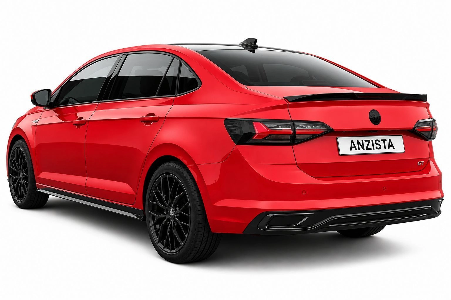 Car Wing Spoiler Car Wings M4 Style VW Virtus Skoda Slavia Glossy Black Lip Spoiler