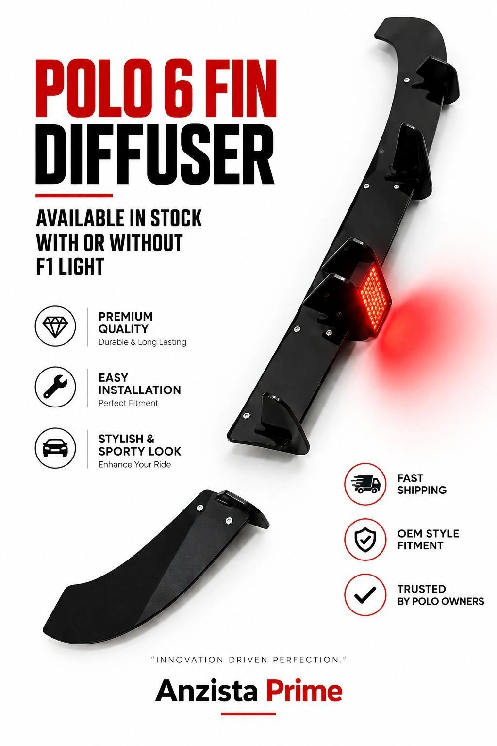 Polo 6 Fin Diffuser with F1 Light 3