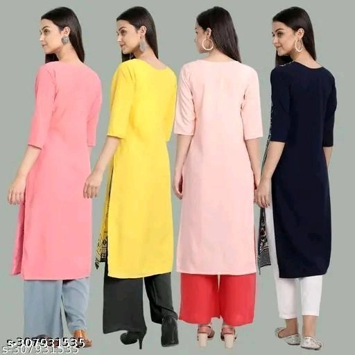 Stylish Printed Crepe Kurti Combo (Pack of 4) – Best Quality at Lowest Price 3