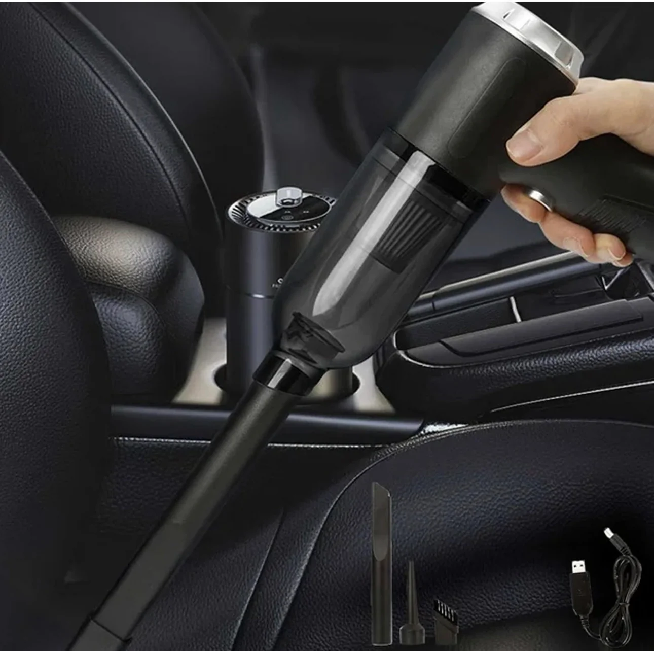 3 In 1 Mini Car Vacuum - Wireless, Rechargeable, L Blower & Dust Cleaner For Car & Home 5