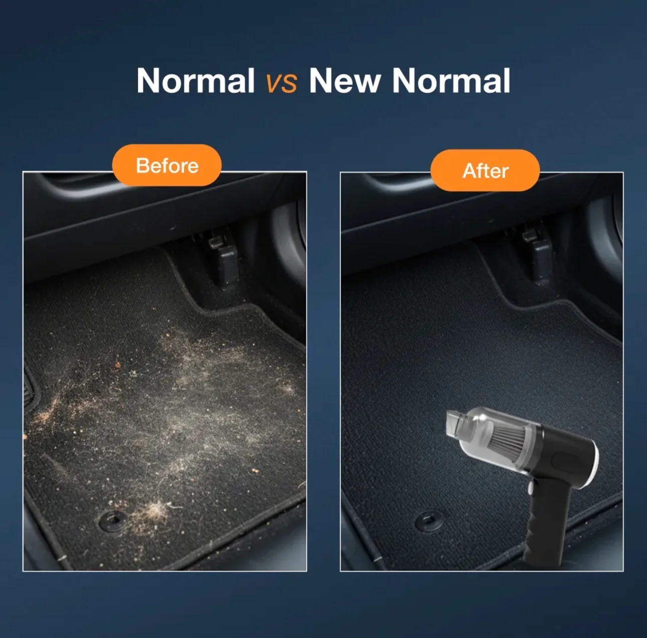 3 In 1 Mini Car Vacuum - Wireless, Rechargeable, L Blower & Dust Cleaner For Car & Home 7