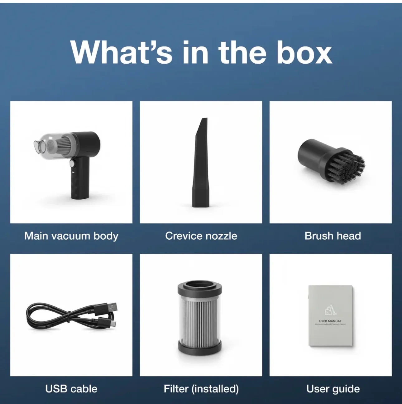 3 In 1 Mini Car Vacuum - Wireless, Rechargeable, L Blower & Dust Cleaner For Car & Home 8