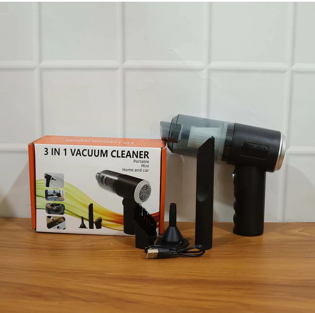 3 In 1 Mini Car Vacuum - Wireless, Rechargeable, L Blower & Dust Cleaner For Car & Home 11