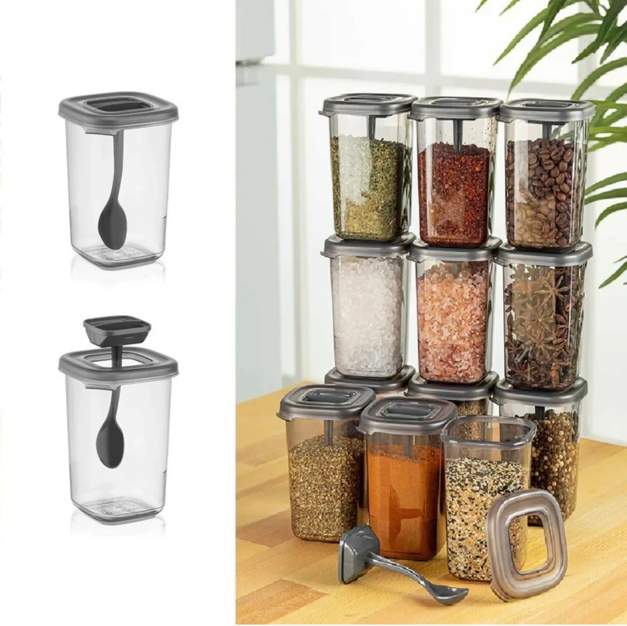 Airtight Spoony Container Pack Of 6