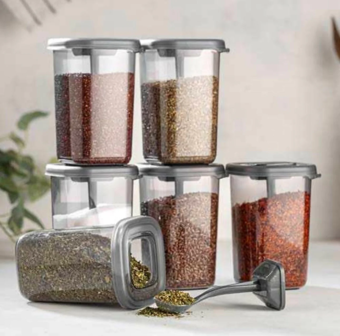 Airtight Spoony Container Pack Of 6 2