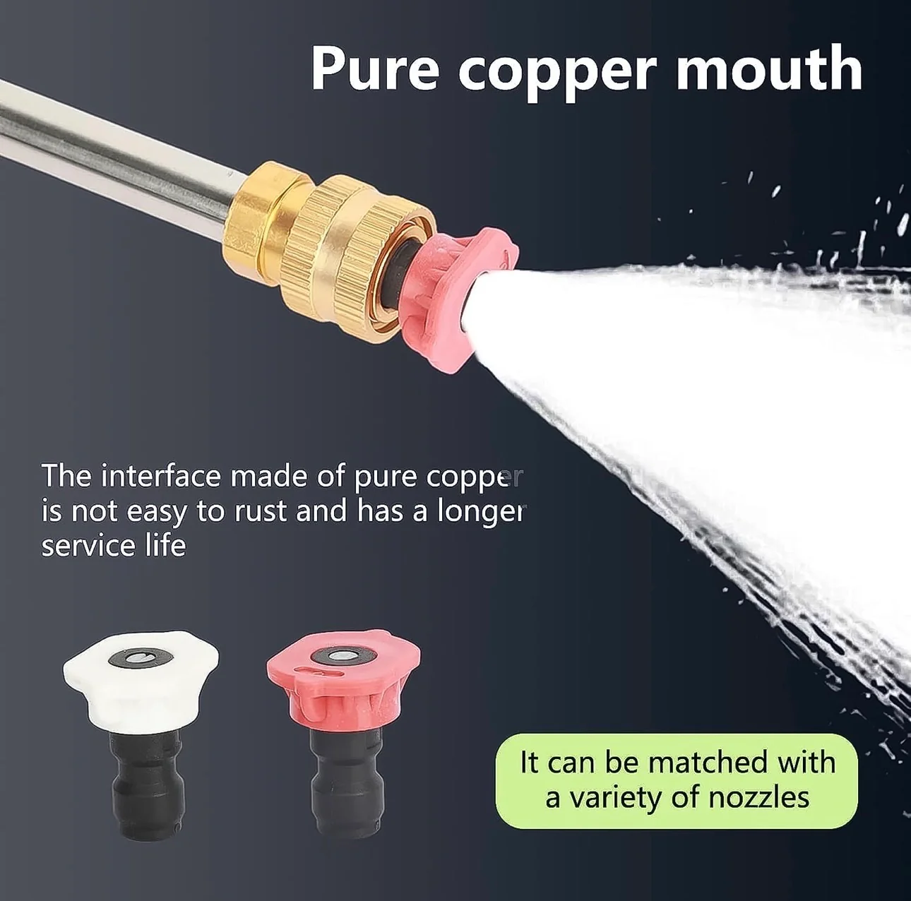 Double Battery 48v Rechargeable Electric, Car Washer Gun (1 Set) 3