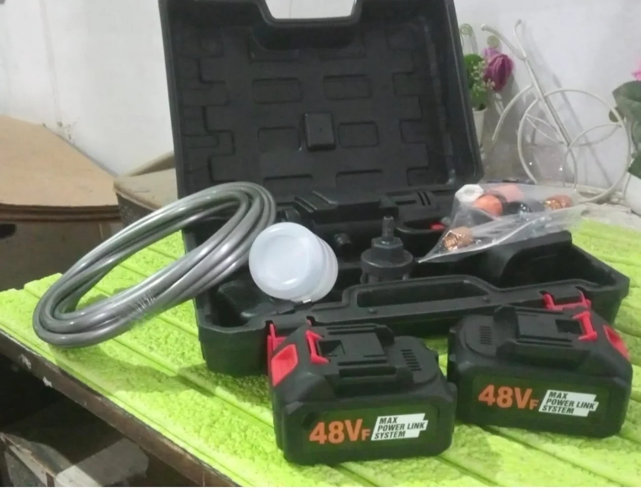 Double Battery 48v Rechargeable Electric, Car Washer Gun (1 Set) 8