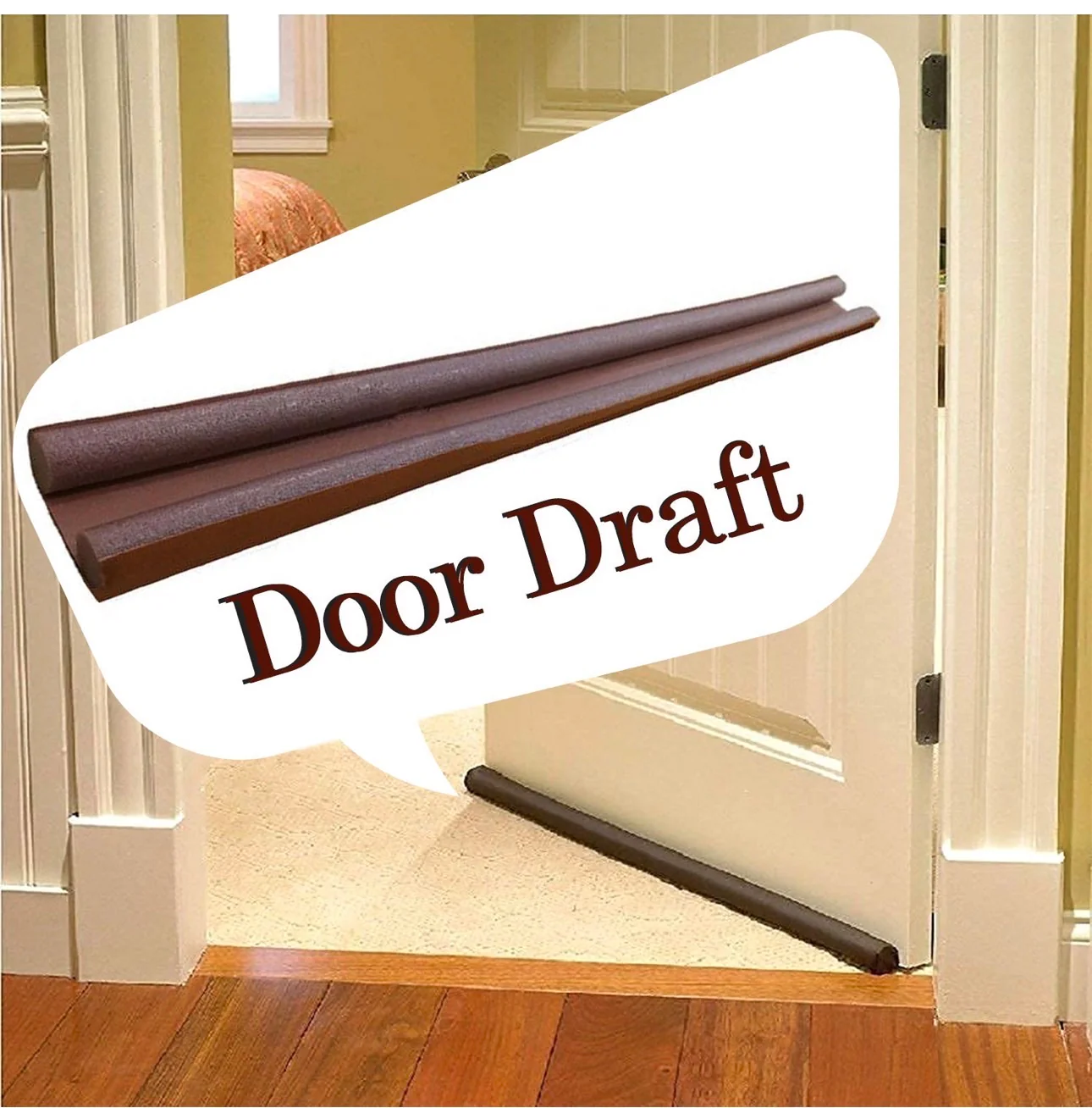 Twin Door Draft Stopper / Guard Protector For Doors And Windows 6ps pack