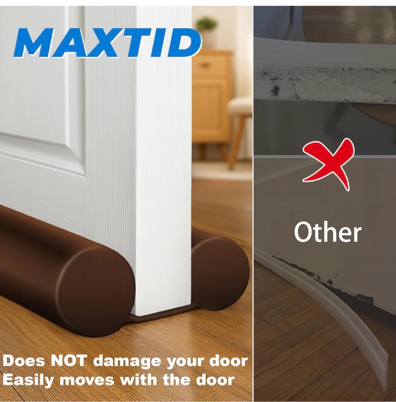 Twin Door Draft Stopper / Guard Protector For Doors And Windows 6ps pack 2