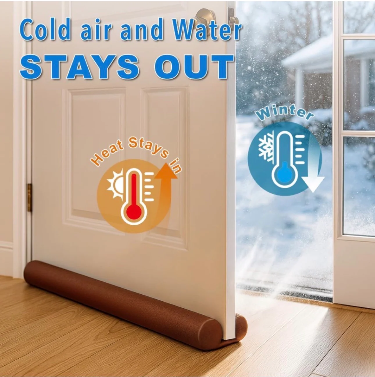 Twin Door Draft Stopper / Guard Protector For Doors And Windows 6ps pack 7