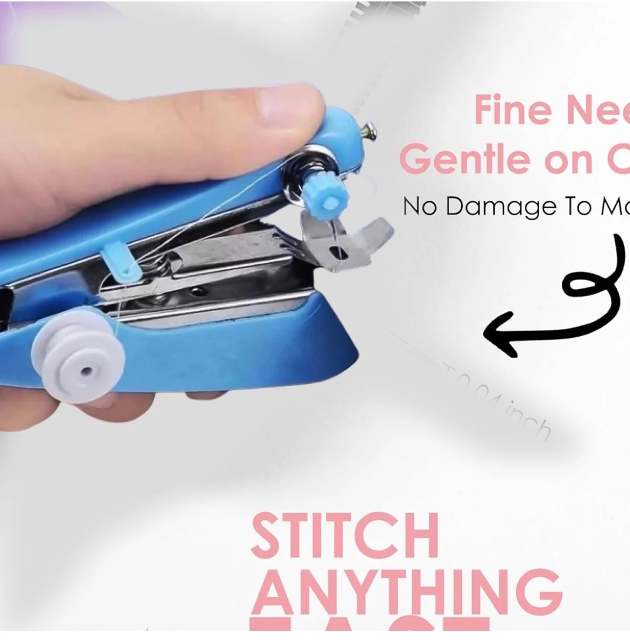 Handy Portable Mini Sewing Stapler Machine for Garment & Cloth 2