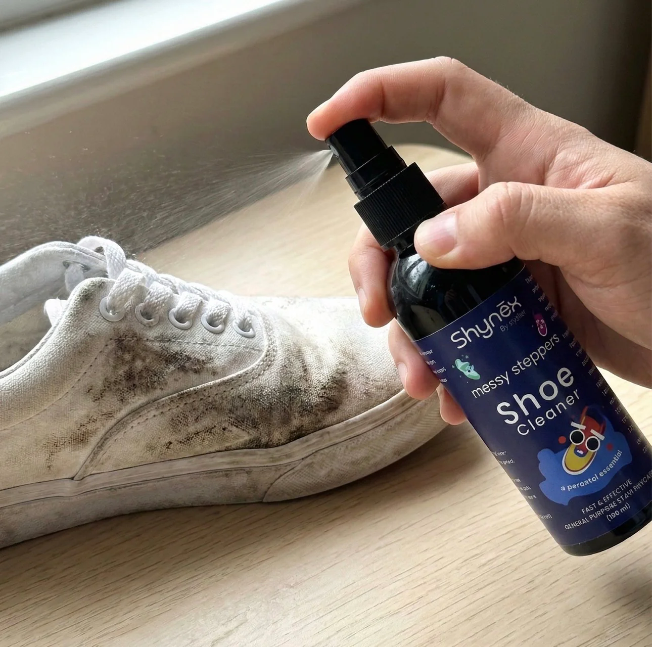Messy Steppers Shoe Cleaner Spray - (100MI / 1 ps 6