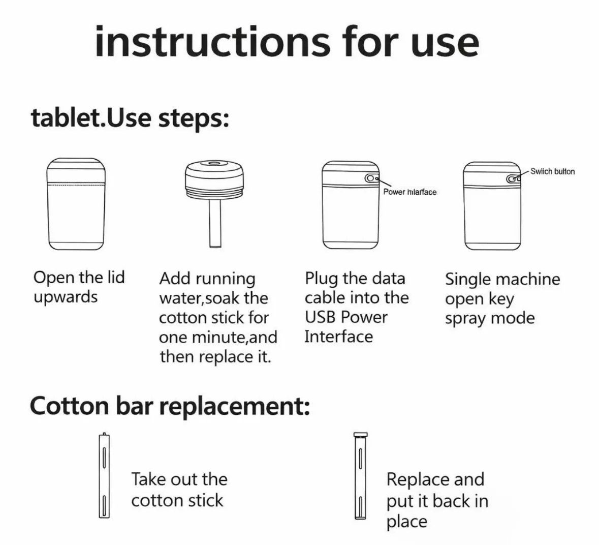 Pink Usb Mini H20 Humidifier With Color Led Light For Desk & Bedroom 3