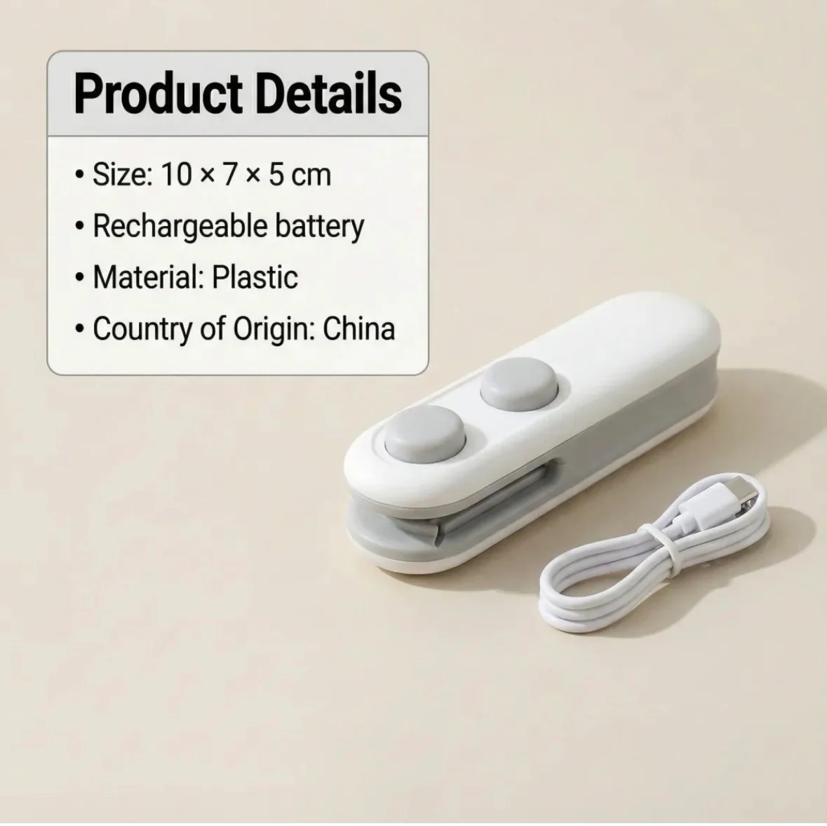 Mini Bag Sealer, 2 In 1 Seal & Cutter Heat Sealers 3