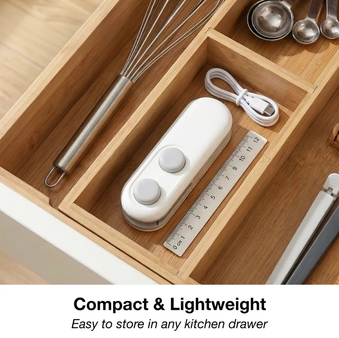 Mini Bag Sealer, 2 In 1 Seal & Cutter Heat Sealers 4