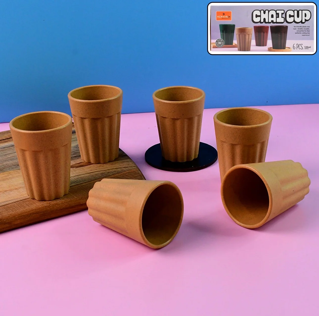 Konvex Traditional Chai Cups (125 ML / 6 Pc)