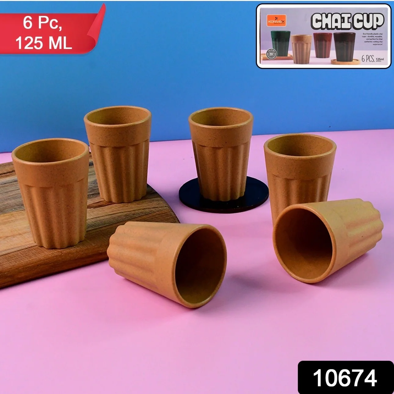 Konvex Traditional Chai Cups (125 ML / 6 Pc) 3
