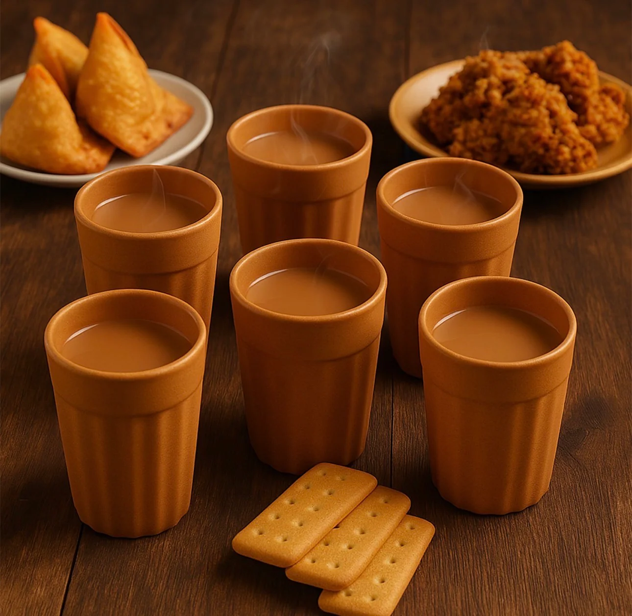 Konvex Traditional Chai Cups (125 ML / 6 Pc) 5
