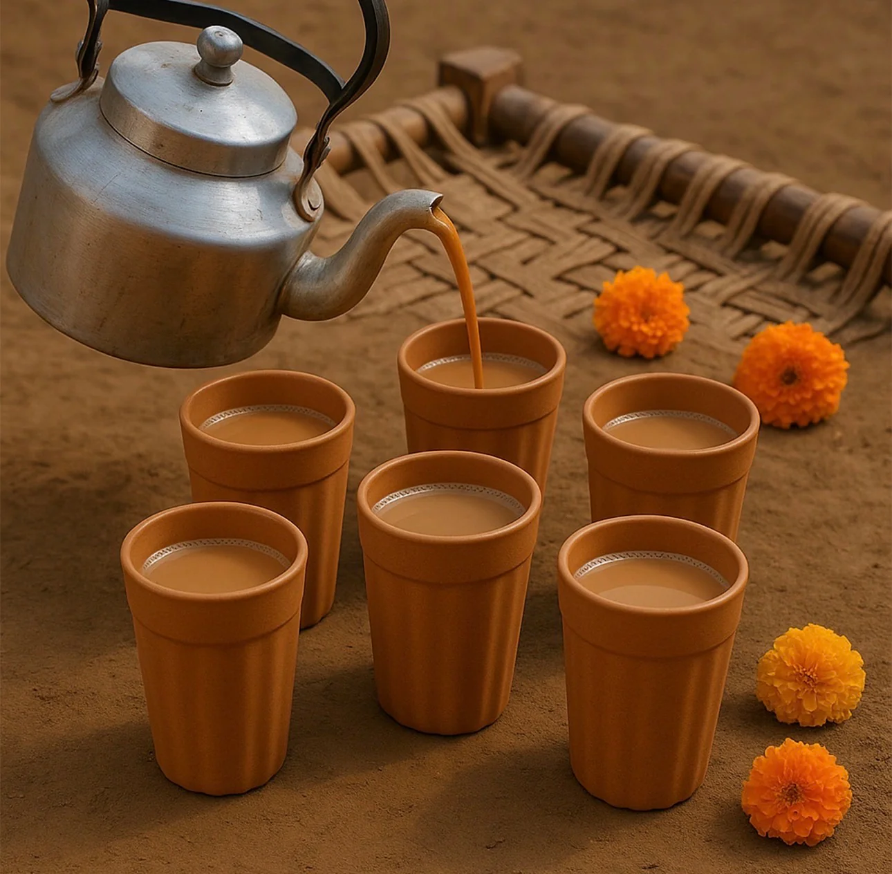 Konvex Traditional Chai Cups (125 ML / 6 Pc) 6