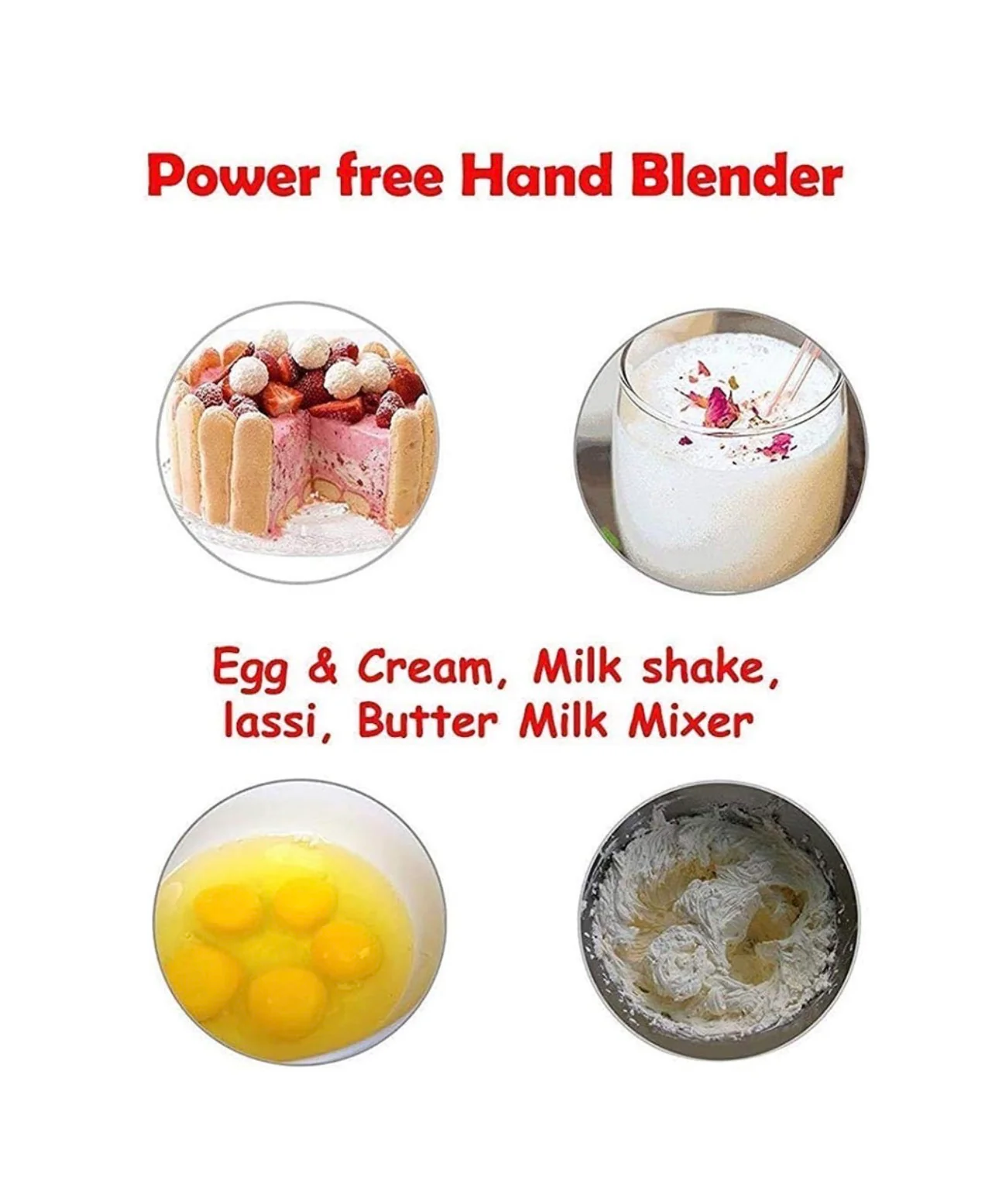 Power Free Hand Blender & Beater In Kitchen Appliances 3