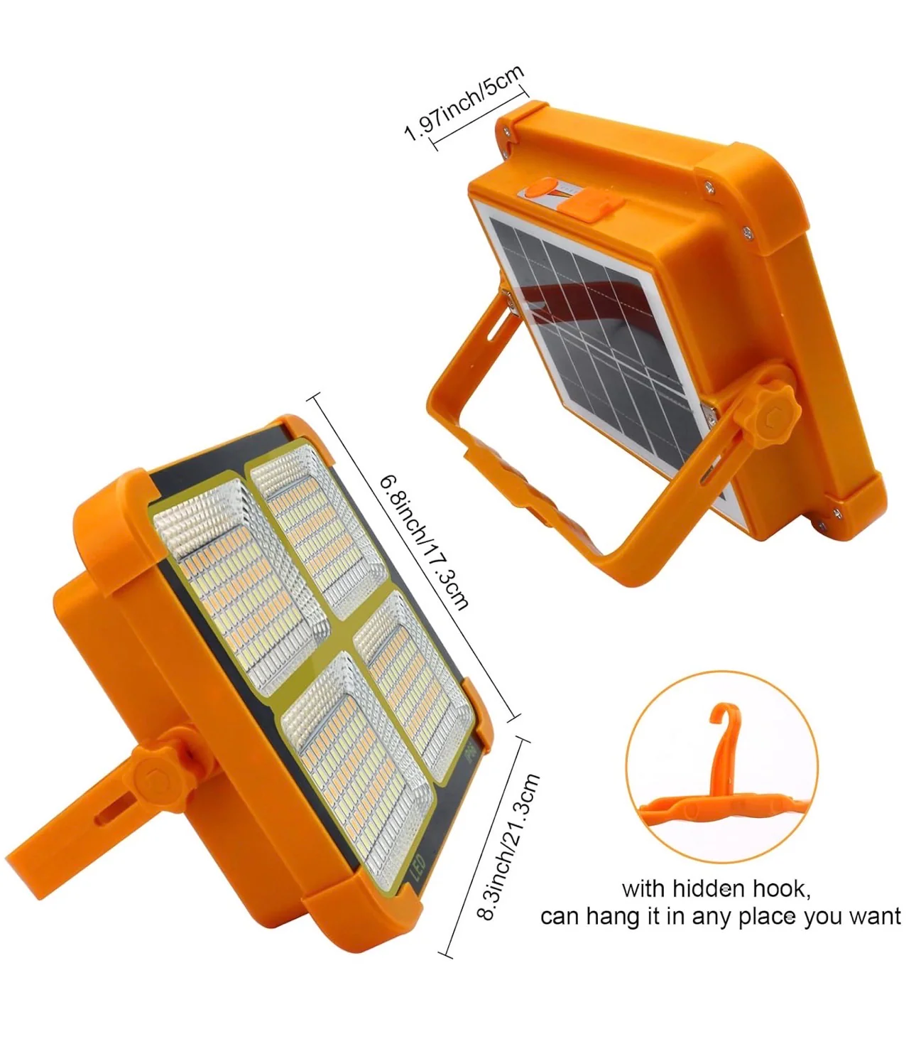 High-Brightness Solar Led Flood Light With Power Bank (1 Pc) 4