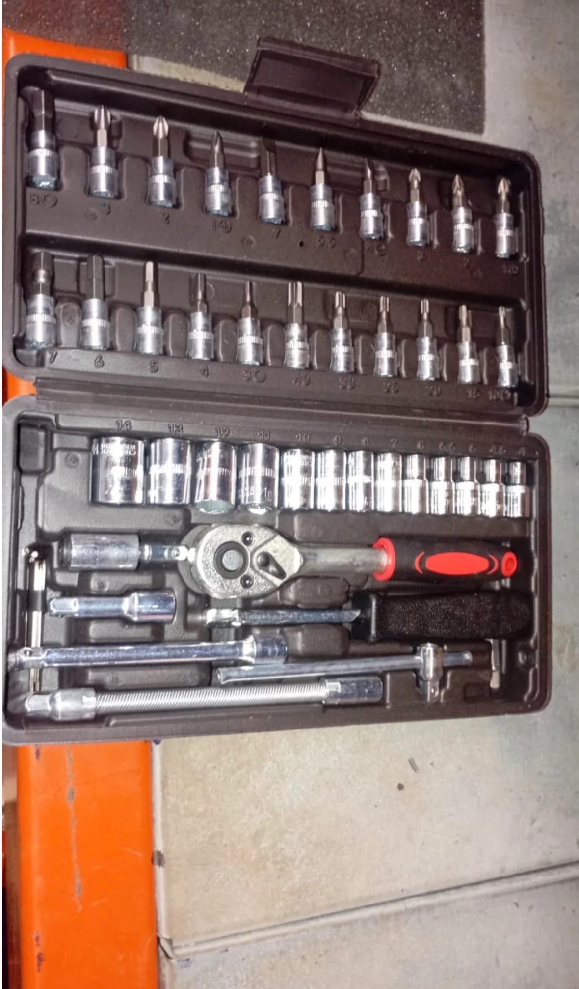 46pcs Metal 1 / 4''' Socket Set (Black, 46pcs) 5