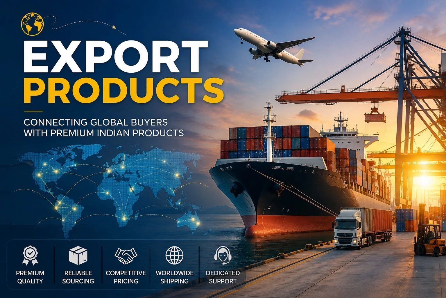 🌍 Export Products

Connecting Global Buyers with Premium Indian Products