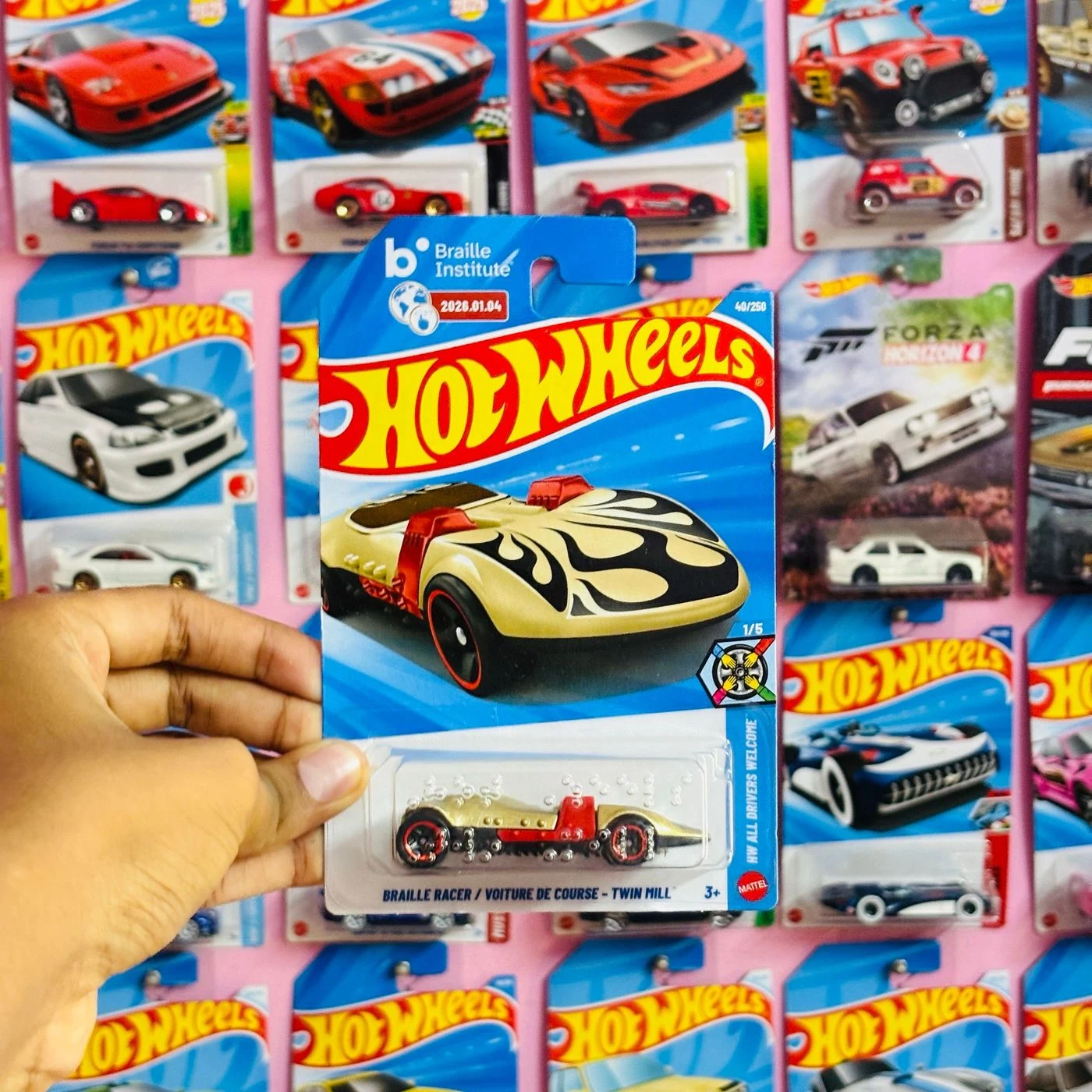 Hot Wheels BRAILLE RACER – TWIN MILL/ IMPORTED 2