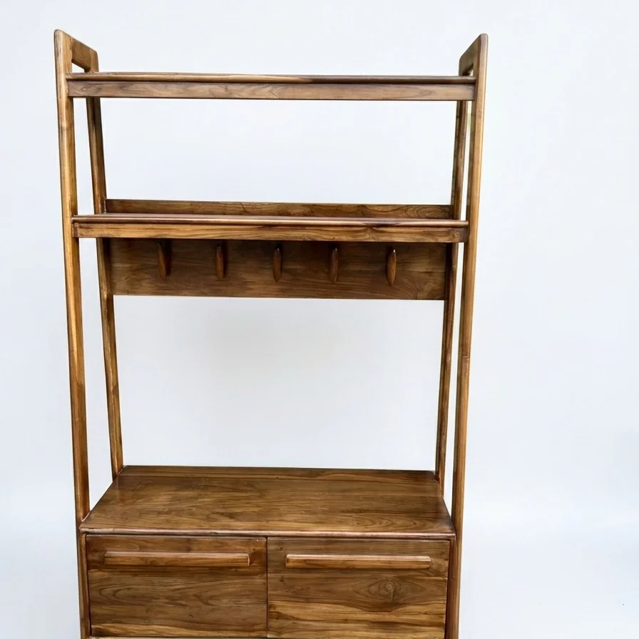 Solid Teak Wood Multi-Purpose Storage Rack 2