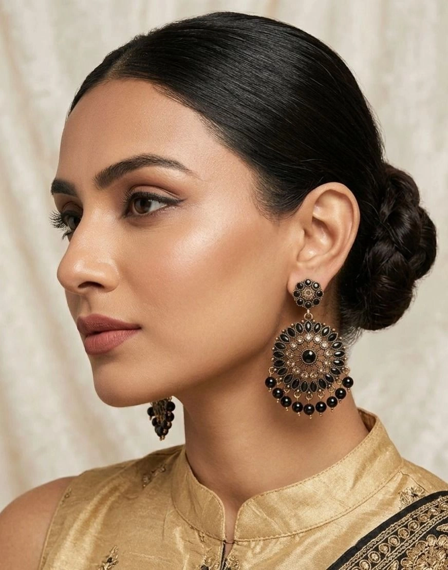 Gold-Plated Dangle Earrings 2