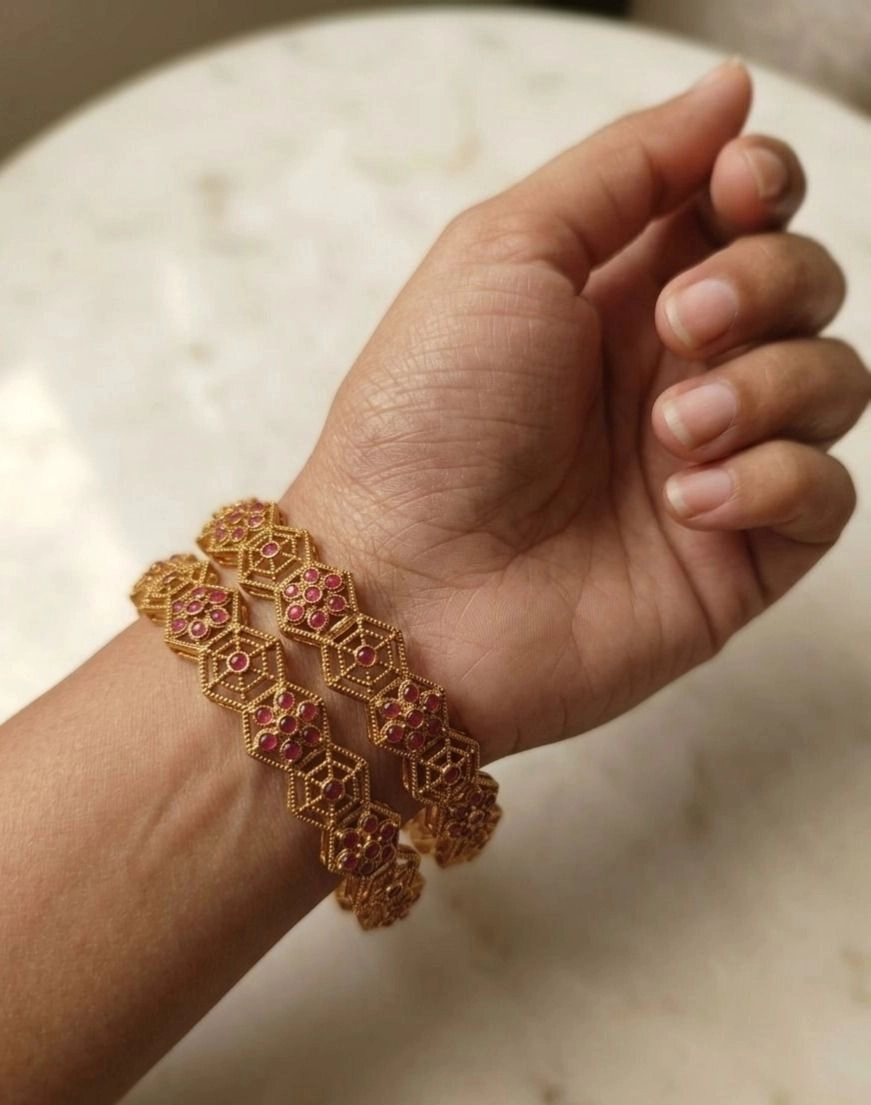 Gold Brass Bangles