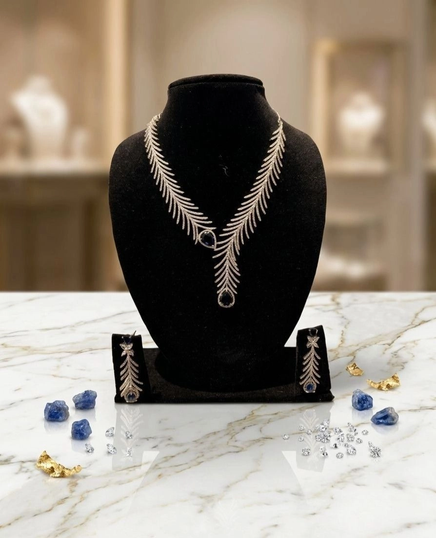 American Diamond (AD) Necklace Set 1
