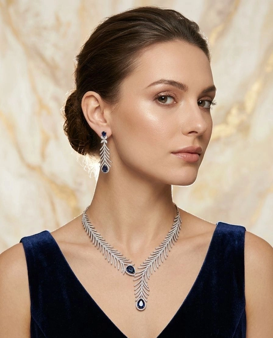 American Diamond (AD) Necklace Set 2