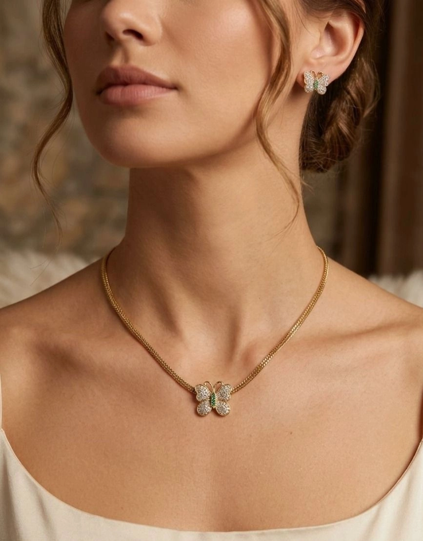 Butterfly Motif Choker 2