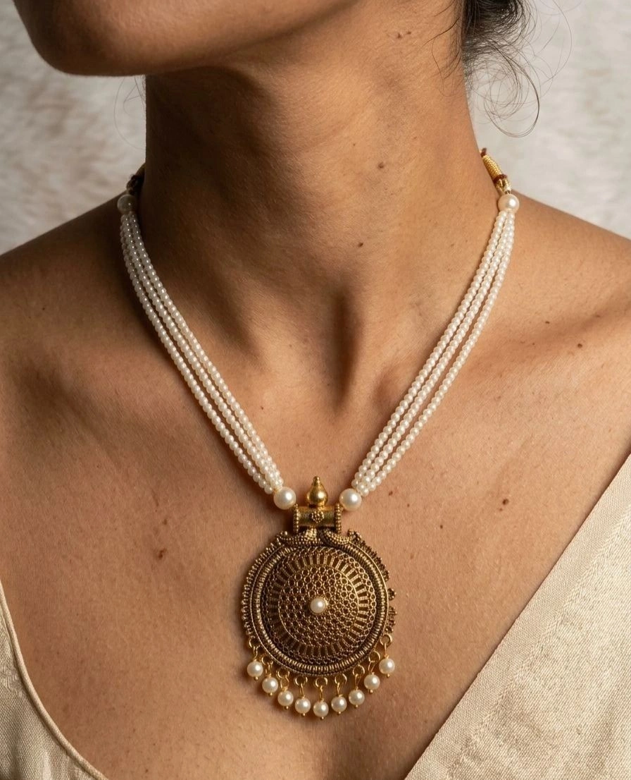 Multi-Strand Pearl Necklace 1