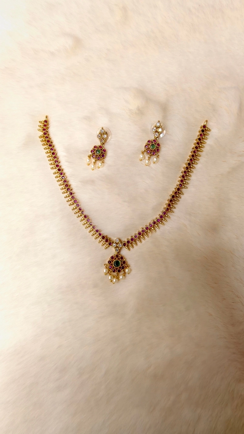 Attigai-style jewellery set 3